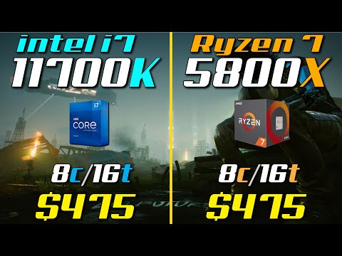 i7-11700K vs. Ryzen 7 5800X | 8 Oyunda Test Edildi.